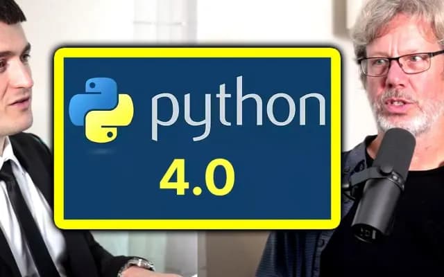 python之父谈python 4.0 (Guido van Rossum on Python 4.0) 中英字幕